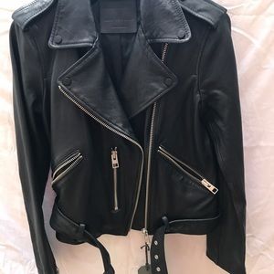 Brand new women’s black MC leather jacket.               Size 6 small